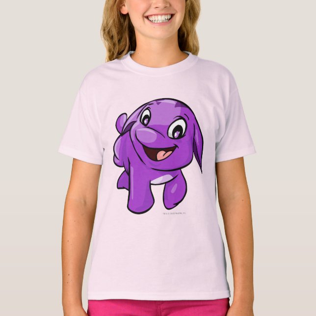 T-shirt Poogle violet (Devant)