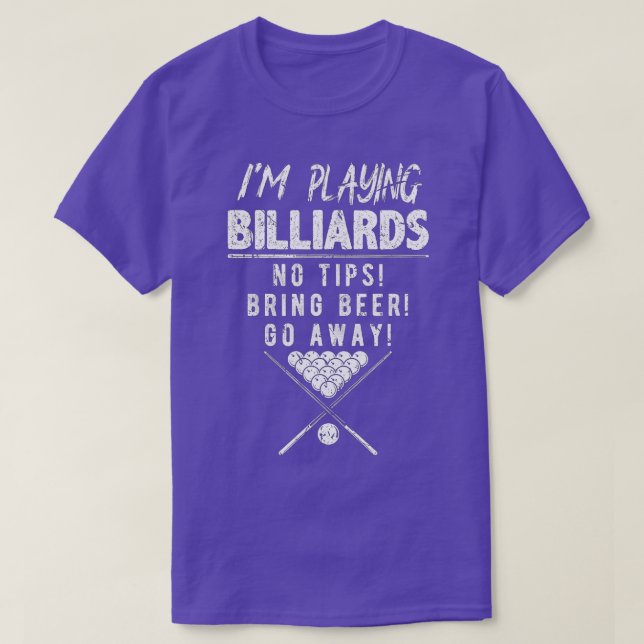T-shirt Pool 8 Ball Conception pour Hommes Im Jouer Billar (Design devant)