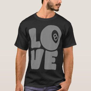 T-shirt Pool Darts Billard Décor Graphique Love Pool