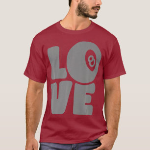 T-shirt Pool Darts Billard Décor Graphique Love Pool