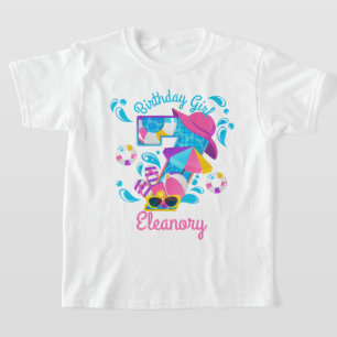 T-shirt Pool Party Anniversaire Septième été