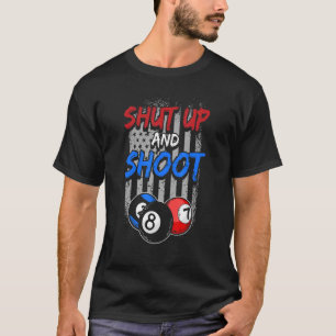 T-shirt Pool Player 8 Ball Cue Table Billiard Arrêt Et