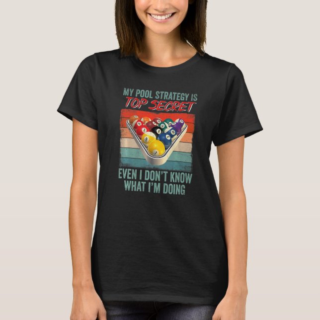 T-shirt Pool Player Billiards For Men Women Game Play (Devant)
