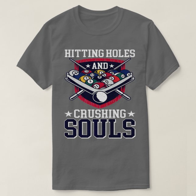 T-shirt Pool Player _ Snooker Accessoires _ Pool Billard  (Design devant)