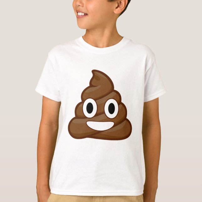 T-shirt poop emoji (Devant)