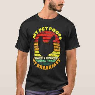 T-shirt Poops Petit Déjeuner Oeufs Poulet
