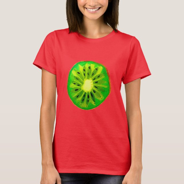 T-shirt Pop art agrumes citronnier aquarelle originale (Devant)