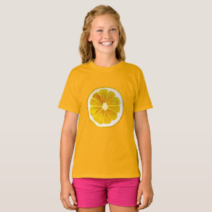 T-shirt Pop art agrumes jaune citron d'origine