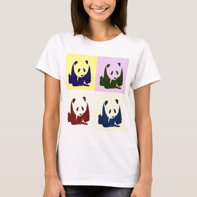 T-shirt Pop Art Baby Pandas (Devant)