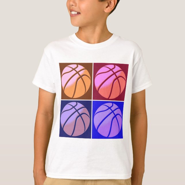 T-shirt Pop Art Basket (Devant)