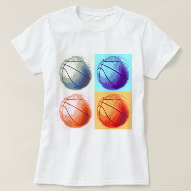 T-shirt Pop Art Basket (Design devant)