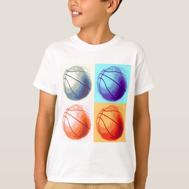 T-shirt Pop Art Basket (Devant)