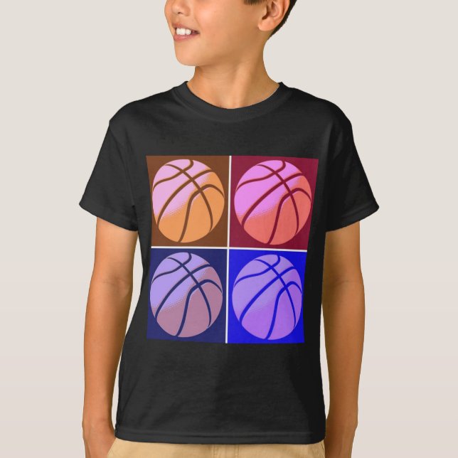 T-shirt Pop Art Basket (Devant)