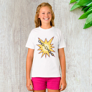 T-shirt Pop Art Broken Chain Explosion Bold Comic Style