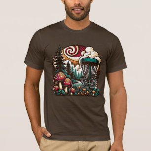 T-shirt Pop Art Champignons et Disque Golf Course Ai Art