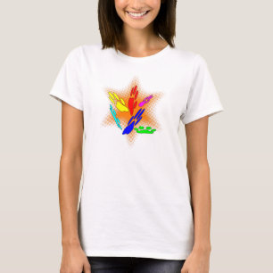 T-shirt Pop Art Chien Empreintes de pattes