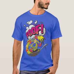 T-shirt Pop Art Cuisine Retro Comic Aesthétique Wok culina