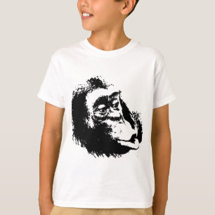 T-shirt Pop Art drôle Chimpanzé