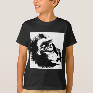 T-shirt Pop Art drôle Chimpanzé
