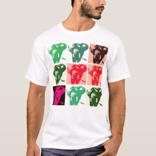 T-shirt Pop Art Elephants