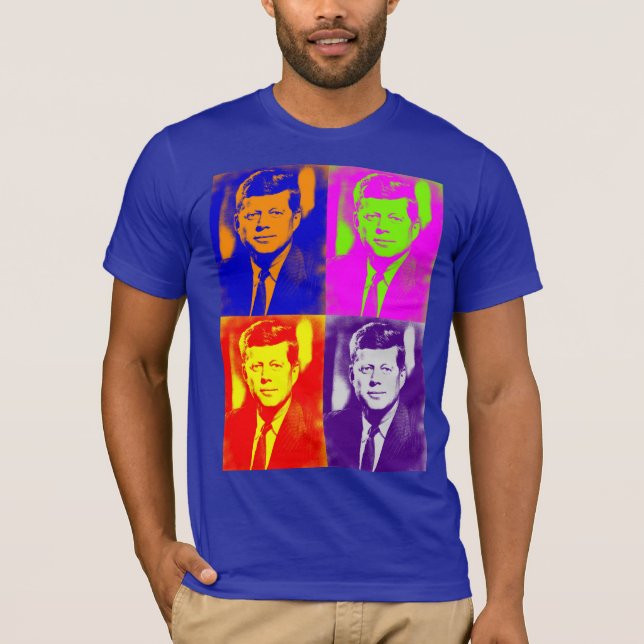 T-shirt Pop Art JFK John F. Kennedy (Devant)