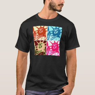 T-shirt Pop Art Lady Liberty New York City