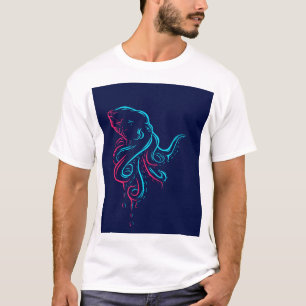T-shirt Pop Art Ligne Octopus