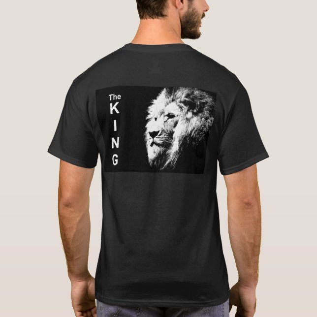 T-shirt Pop Art moderne Lion Head Elégant Modèle tendance (Dos)