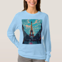Pop Art Paris - Vibrant Retro Cityscape