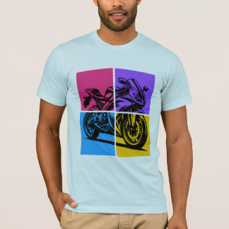 T-shirt Pop Art Sports Bike