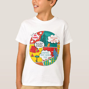 T-shirt Pop Art Summer Camp Fun