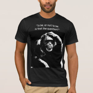 T-shirt Pop Art Thinking Monkey Être ou ne pas être Hommes
