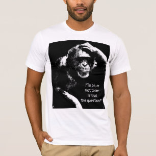 T-shirt Pop Art Thinking Singe Shakespeare Citation Hommes