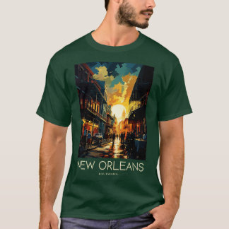 T-shirt Pop Art Travel Impression de La Nouvelle-Orléans L