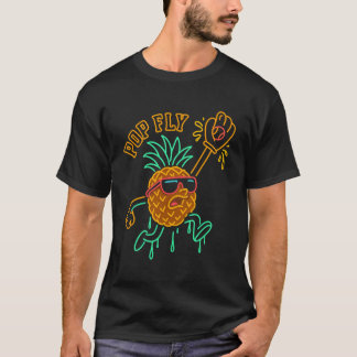 T-shirt Pop Fly Ananas – Dessin Animé de Baseball Drôle