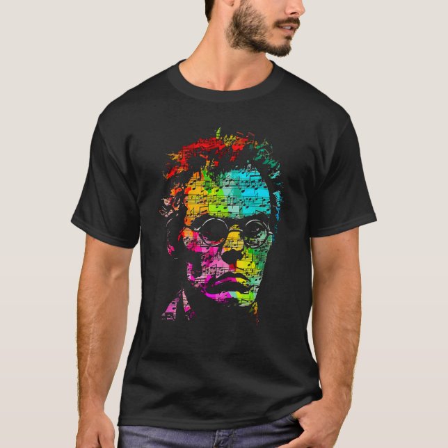 T-shirt Pop Franz Schubert Music Composer Pianist 1 (Devant)
