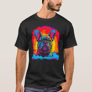 T-shirt Pop French Bull Dog Sunset