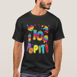 T-shirt Pop It 10 Anniversaire Jouet Fidget 10E Anniversai