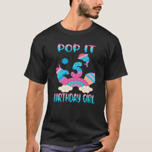 T-shirt Pop It 5e Anniversaire Fille Fidget Jouet Pour Bir