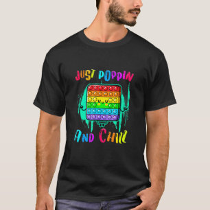 T-shirt Pop It Fidget Jouet Arc-en-ciel Enfants Enfants En