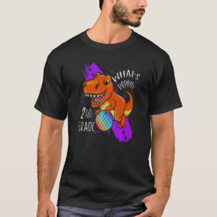 T-shirt Pop It Fidget Toy Dinosaur Rex Retour À L'École 2E