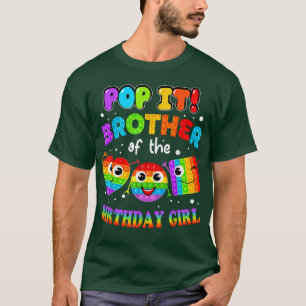 T-shirt Pop It Frère de la famille Fidget fille anniversai