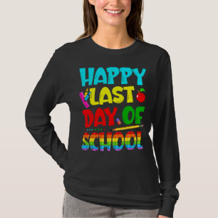 T-shirt Pop It Happy Dernier Jour De L'École Funnny Kids F