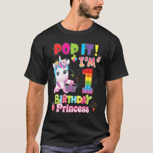 T-shirt Pop It I M 1 Years Old 1st Birthday Fidget Toy Kid