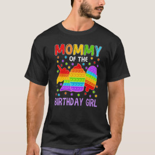 T-shirt Pop It Maman De L'Anniversaire Fille Fidget Enfant