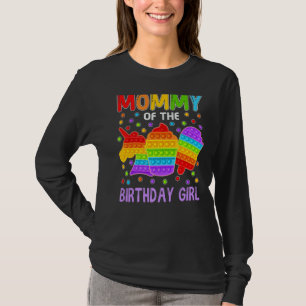 T-shirt Pop It Maman De L'Anniversaire Fille Fidget Enfant