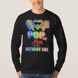 T-shirt Pop It Maman De L'Anniversaire Fille Fidgets Anniv