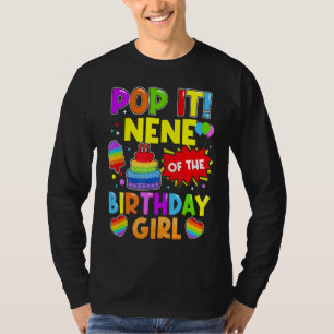T-shirt Pop It Nene De L'Anniversaire Fille Fidget Enfants
