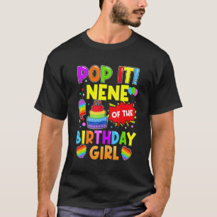 T-shirt Pop It Nene De L'Anniversaire Fille Fidget Enfants
