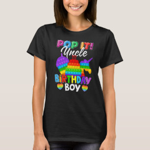T-shirt Pop It Oncle Anniversaire Garçon Fidget Enfant Cor